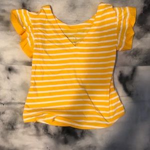 Yellow Bell-Sleeve Top